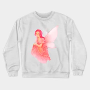 Cute Anime Girl Pink Fairy Crewneck Sweatshirt